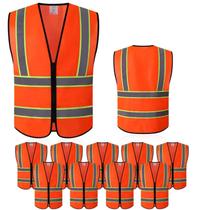 Colete de segurança Tekware com tiras altamente refletivas Orange XXXL Colete de segurança Tekware com tiras altamente refletivas Orange XXXL