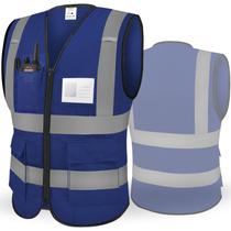Colete de segurança TICONN 3XL azul de alta visibilidade classe II