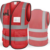 Colete de segurança TICONN High Visibility Class II Red XL