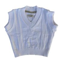 Colete de Tricô Heitor Trabalhado Branco Colete de Tricô Heitor Trabalhado Branco