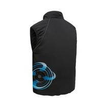 Colete De Verão Para Homens plus Size Com Ventilador De Ar Condicionado USB, Cor Sólida Para Colete De Verão Para Homens plus Size Com Ventilador De Ar Condicionado USB, Cor Sólida Para