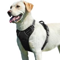 Colete Dog Harness Eagloo No Pull Service para cães grandes, preto L