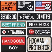 Colete Dog Patches Chunyin for Service Dog, 12 peças