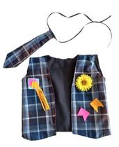 Colete e gravata caipira infantil Colete e gravata caipira infantil