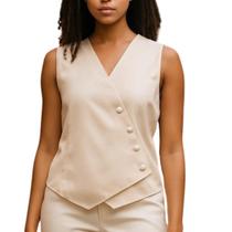 Colete em Alfaiataria com botões Colete em Alfaiataria com botões