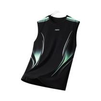 Colete Esportivo Masculino Leve Com Gradiente, Sem Mangas, Gola Redonda, Para Corrida De Verão,