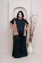 Colete estampando onça