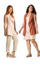 Colete Feminino Alongado Com Bolso Alfaiataria Colete Feminino Alongado Com Bolso Alfaiataria