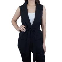 Colete Feminino Autenticada Alfaiataria Preto - 7848