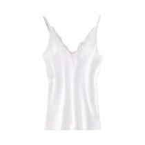 Colete Feminino de Renda com Decote V - Sem Mangas, Slim Fit - Moda Verão