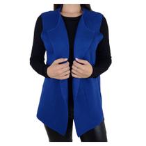 Colete Feminino Facinelli By Mooncity Tricot Azul - 65118