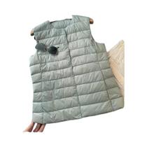 Colete Feminino Leve De Pluma Sem Mangas Quente Para Outono Inverno