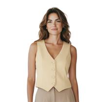 Colete Feminino Liso Alfaiataria - IDHOK