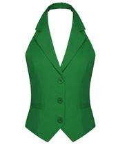 Colete feminino MINTLIMIT, formal, justo, verde empresarial, L