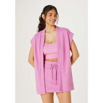 Colete Feminino Muscle Em Malha Rústica M- Roxo Hering