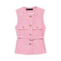 Colete Feminino Slim Fit Da Moda Outono 2025: Estilo Jovem Elegante E Chique