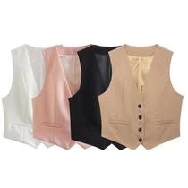 Colete Feminino Vintage Sem Mangas - Modelo Único e Chic