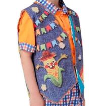 Colete Festa Junina Infantil Pipoquinha Roupa Caipira Menino pra Quadrilha de São João Colete Festa Junina Infantil Pipoquinha Roupa Caipira Menino pra Quadrilha de São João