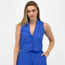 Colete Formitz Alfaiataria Curto sem Capuz em Tecido Feminino