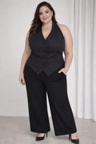 Colete frente única plus size Colete frente única plus size