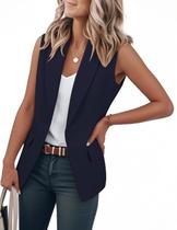 Colete IDEALSANXUN 2026, moderno e elegante, sem mangas, blazer feminino