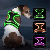 Colete iluminado para cães Vizbrite LED recarregável para cães