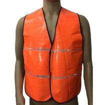 Colete impermeável laranja refletivo sem bolso plastcor