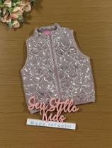 Colete Infantil Cinti Inverno Matelassê Metalizado Colete Infantil Cinti Inverno Matelassê Metalizado
