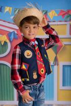 Colete Infantil Festa Junina Ser Garoto 9075 Colete Infantil Festa Junina Ser Garoto 9075