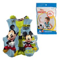 Colete Infantil Inflável Salva-vidas Mickey Azul 43x35cm Etitoys DYIN-039 Colete Infantil Inflável Salva-vidas Mickey Azul 43x35cm Etitoys DYIN-039