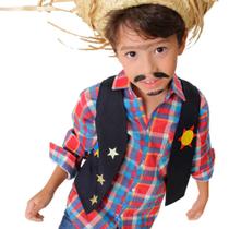 Colete Infantil Menino Festa Junina Cangaceiro Colete Infantil Menino Festa Junina Cangaceiro