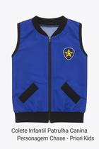 Colete Infantil Patrulha Canina Personagens Chase, Ryder, Skye, Zuma, Rubble, Rocky, Everest e Marshall Priori Kids Colete Infantil Patrulha Canina Personagens Chase, Ryder, Skye, Zuma, Rubble, Rocky, Everest e Marshall Priori Kids