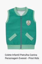Colete Infantil Patrulha Canina Personagens Everest, Ryder, Chase, Skye, Zuma, Rubble, Rocky, e Marshall Priori Kids Colete Infantil Patrulha Canina Personagens Everest, Ryder, Chase, Skye, Zuma, Rubble, Rocky, e Marshall Priori Kids
