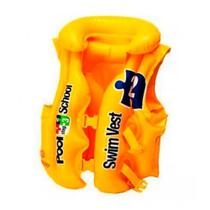 Colete Infantil School Amarelo Para Crianças Intex