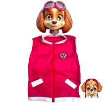Colete Infantil Skye Com Máscara 3D