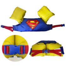 Colete Infantil Super Homem Liga da Justica Natacao e Praia ( Super Man ) Bel