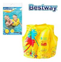 Colete Inflável Boia Infantil Tropical Bestway 3 A 6 Anos