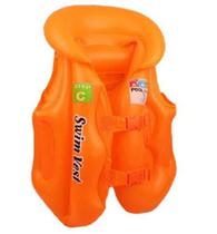 Colete inflável infantil pequeno salva vidas pvc piscina