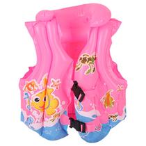 Colete Inflável Infantil rosa para piscina
