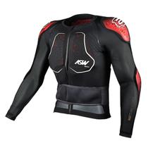 Colete Integral Off Road ASW Protec Preto Vermelho