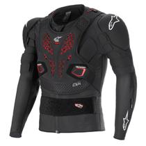 Colete Jaqueta Alpinestars Bionic Pro V3 Plasma Preto Vermelho Branco - Colete Jaqueta Alpinestars Bionic Pro V3 Plasma Preto Vermelho Branco -