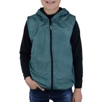 Colete Juvenil Masculino Luc.Boo Dupla Face Verde - 70539