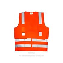 Colete laranja/branco refletivo tam. g jaqueta plastcor