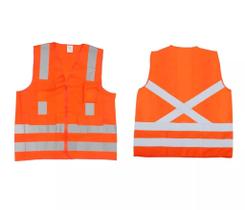 Colete Laranja Refl. 4 Bolsos Tam M Supersafety Colete Laranja Refl. 4 Bolsos Tam M Supersafety