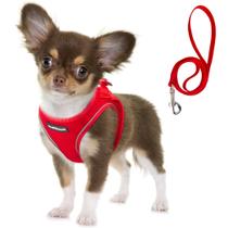 Colete macio para cachorros Harness Fida Comfy Dog com coleira XS Red