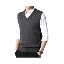 Colete Masculino Casual De Cor Sólida, Quente, Confortável E Respirável, Essencial Para Camadas Em