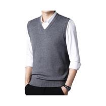 Colete Masculino Casual De Cor Sólida, Quente, Confortável E Respirável, Essencial Para Camadas Em