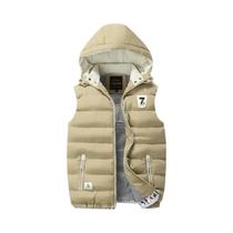 Colete Masculino De Inverno 5XL Com Capuz, Sem Mangas, Casual, Quente E À Prova De Vento Colete Masculino De Inverno 5XL Com Capuz, Sem Mangas, Casual, Quente E À Prova De Vento