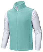 Colete masculino de lã polar TACVASEN, leve, cinza, verde, XL Colete masculino de lã polar TACVASEN, leve, cinza, verde, XL