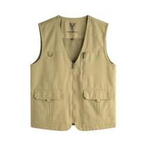 Colete Masculino De Lazer Ao Ar Livre Com Múltiplos Bolsos, Tamanho Grande 8XL, Design De Alta